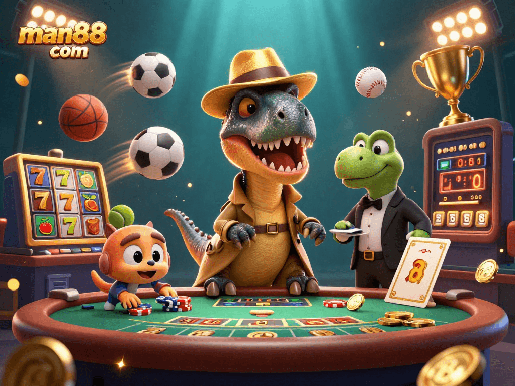 Watch the velociraptor card counter at man88 com as he stealthily bets at the blackjack table.