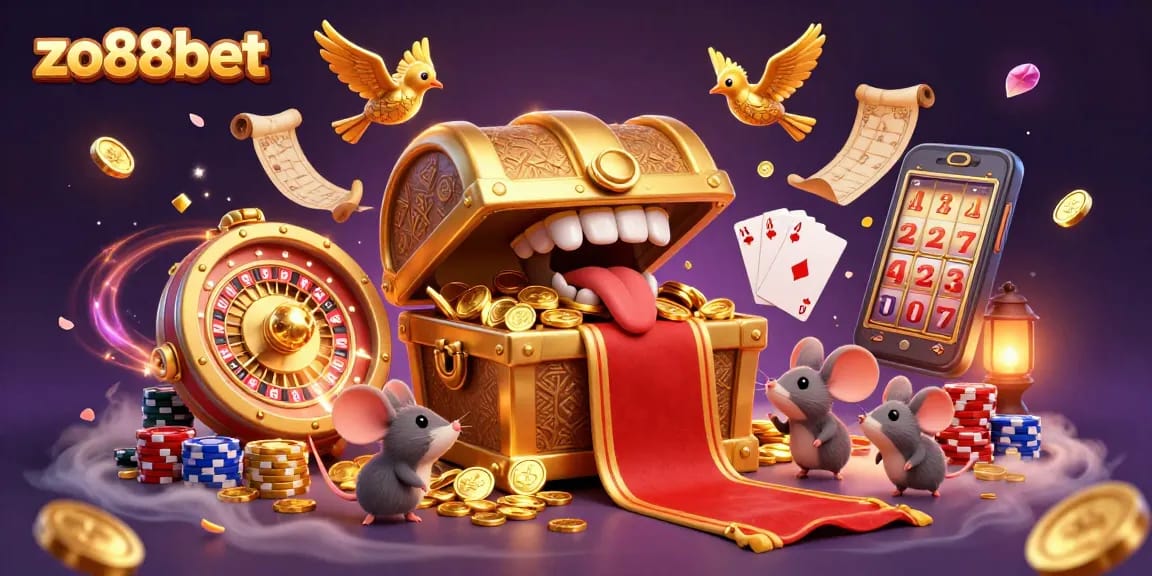Engage with thrilling games at zo88bet, showcasing captivating casino elements and rich treasures.
