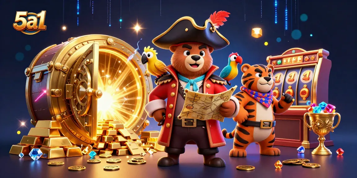 Experience thrilling wins at 5a1 with a vibrant casino adventure featuring treasure and gaming excitement.