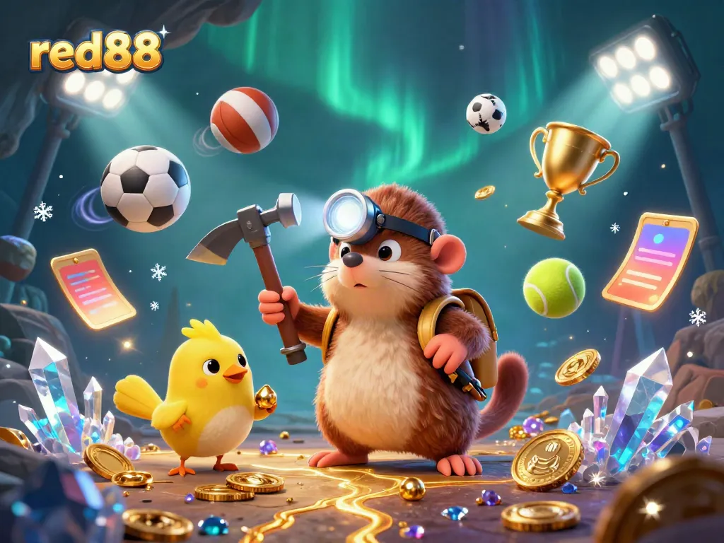 Experience thrilling adventures in red88's vibrant gaming world with dynamic characters and elements.