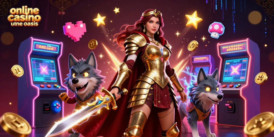 Experience excitement at online casino ohne oasis with vibrant gaming elements and regal characters.