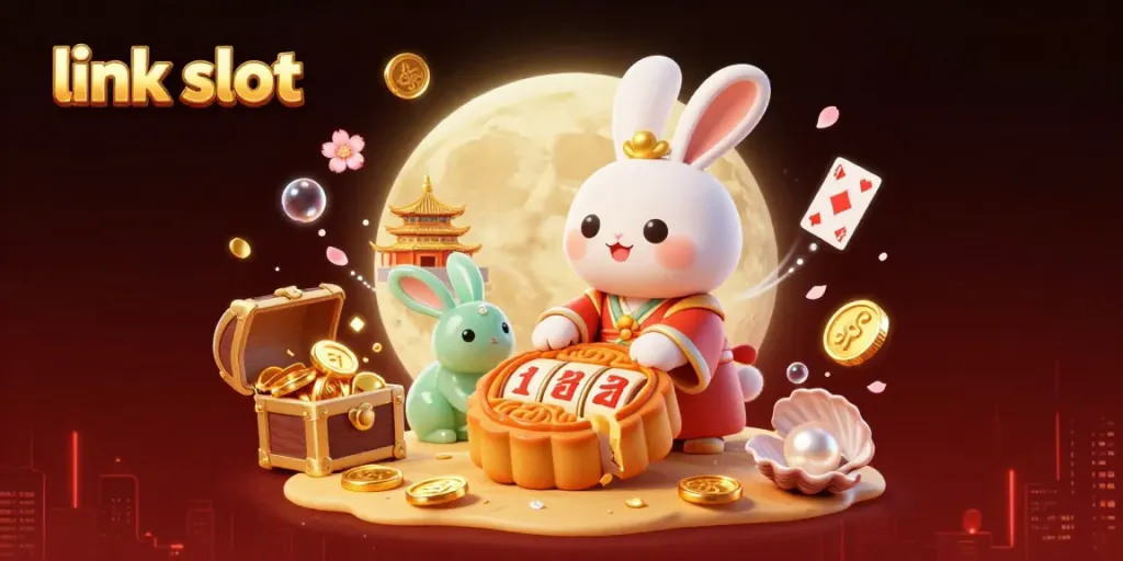 Experience thrilling moments with link slot as the moon rabbit discovers jackpot slots among lunar treasures.