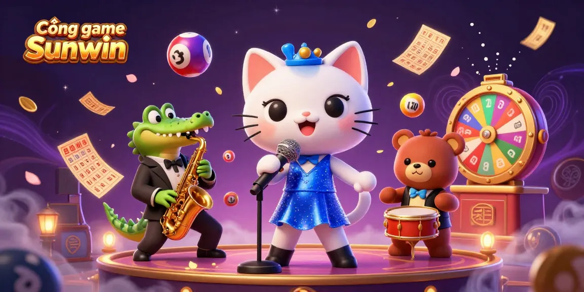 Engage with the excitement of Cổng game Sunwin featuring vibrant characters and dynamic gambling elements.